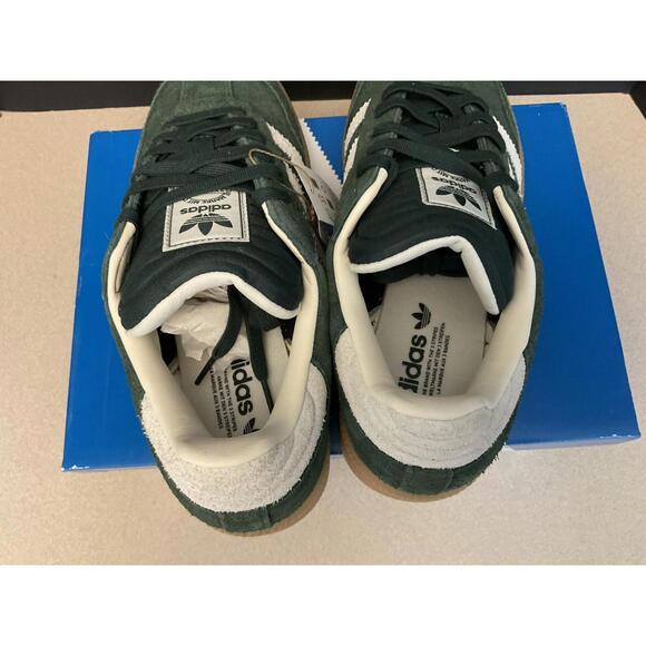 New! Adidas Samba XLG Shadow Green/Chalk White Shoes. Men's 9.5 / Women's 10.5. - Picture 9 of 10